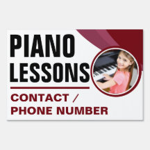 Símbolo de Lições de Piano Personalizado