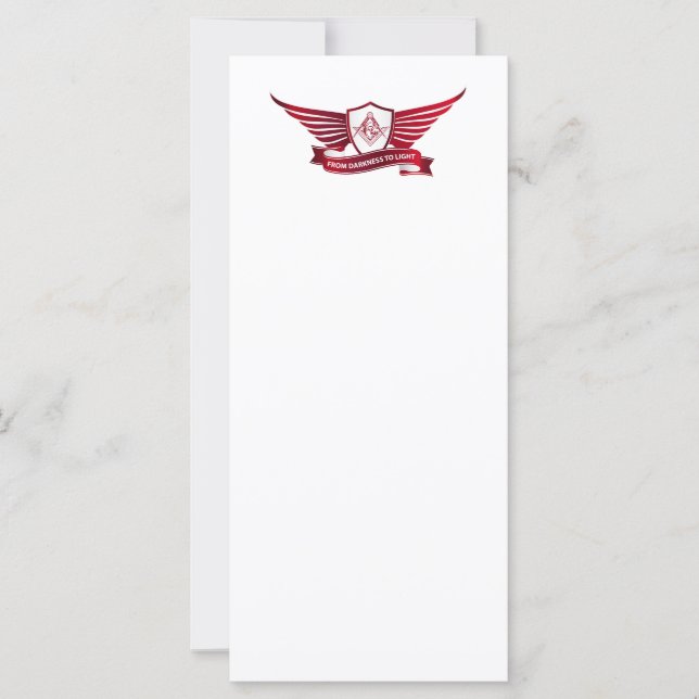 Símbolo de maçonaria e escudo (Frente)