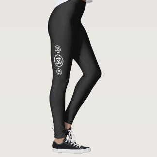 Símbolo de Ohm preto Yoga Workout Leggings