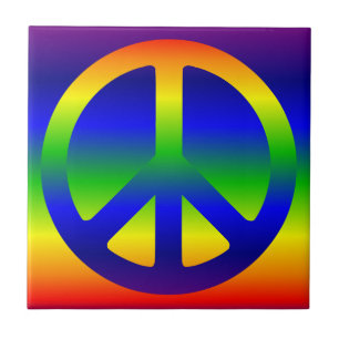 Símbolo de Paz Arco-íris Funky