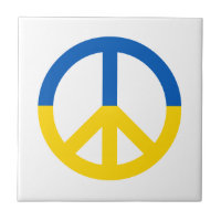 Símbolo de Paz de Cores de Sinalizador Amarelo Azu