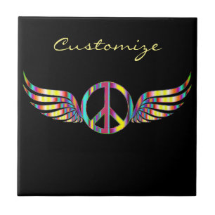 Símbolo de Paz Hippie Winged Thunder_Cove