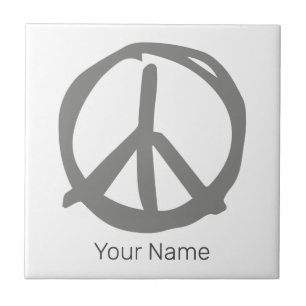 Símbolo de Paz - Sinal de Vintage para Hippie Pací