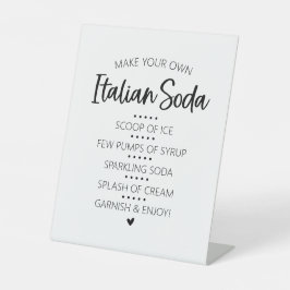 Símbolo de pedestal do Bar Soda Italiano