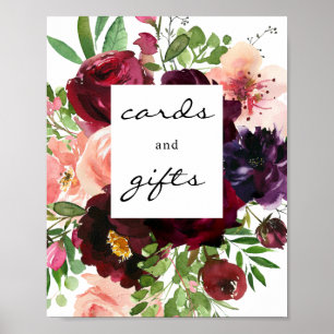 Símbolo de Poster de Placas Florais e Presentes p