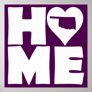 Símbolo de Poster do Estado do Coração do Oklah