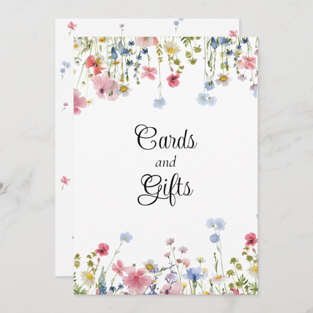 Símbolo de Presentes de Flor Selvagem de Sangue (Frente/Verso)