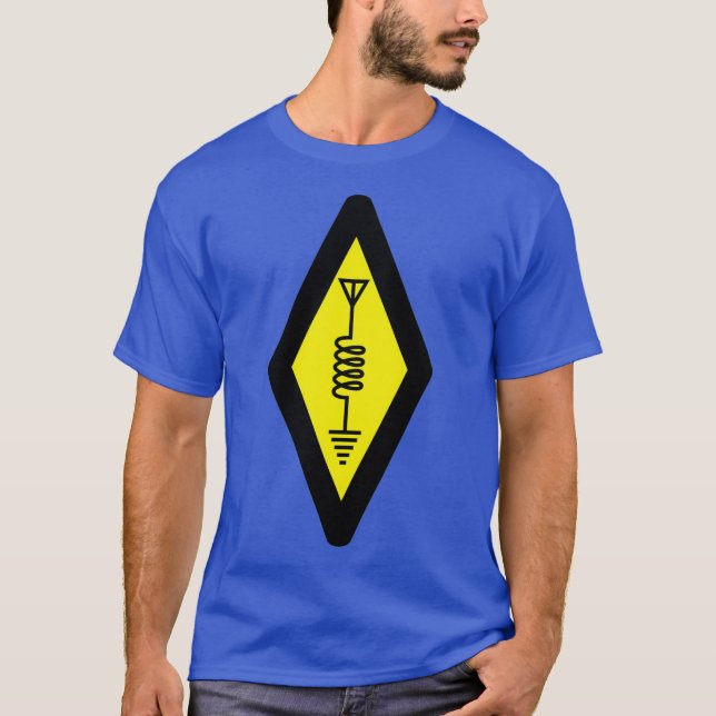 Símbolo de rádio HAM Amador Internacional - Camisa (Frente)