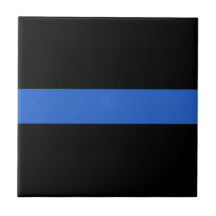 Símbolo de solidariedade policial de bandeira azu