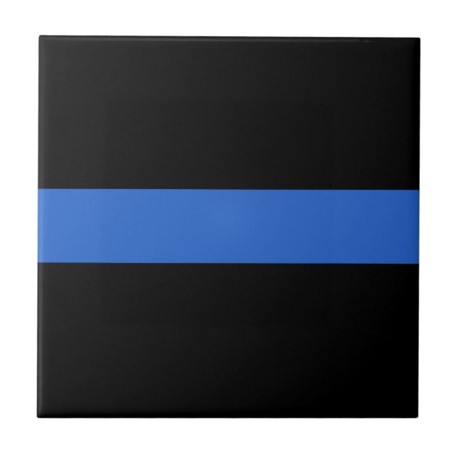 Símbolo de solidariedade policial de bandeira azul (Frente)