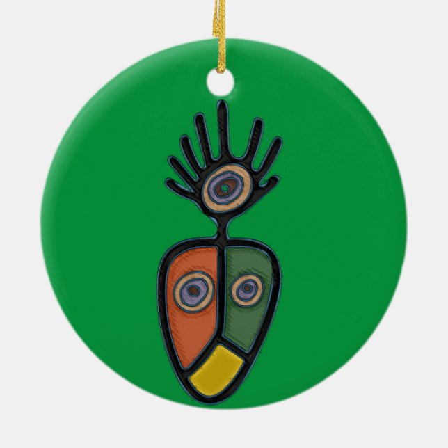 Símbolo de Taino - Ornamento do Círculo (Traseira)