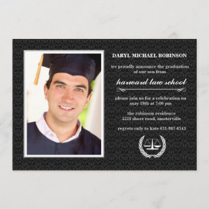 Símbolo de Tribunal Foto - Convite para Graduaç