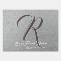 Símbolo de Yard do Monograma da Família Personaliz