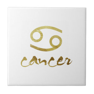 Símbolo do cancer da folha Dourado
