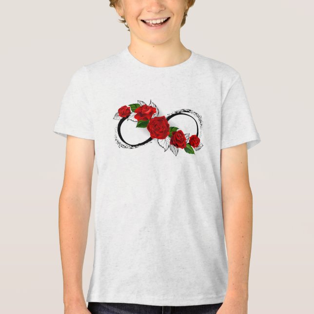 Símbolo do Infinito com Rosas Vermelhas (Frente)