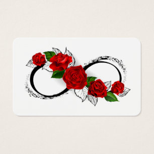 Símbolo do Infinito com Rosas Vermelhas