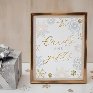 Símbolo Dusty Blue Snowflake Cards & Gifts