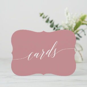 Símbolo Elegante de Cartões de Caligrafia Rosa