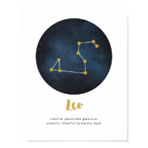 Símbolo estrela Leo impressão