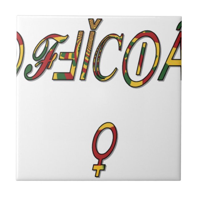 Símbolo feminino "OFICIAL" invertido Impressão (Frente)