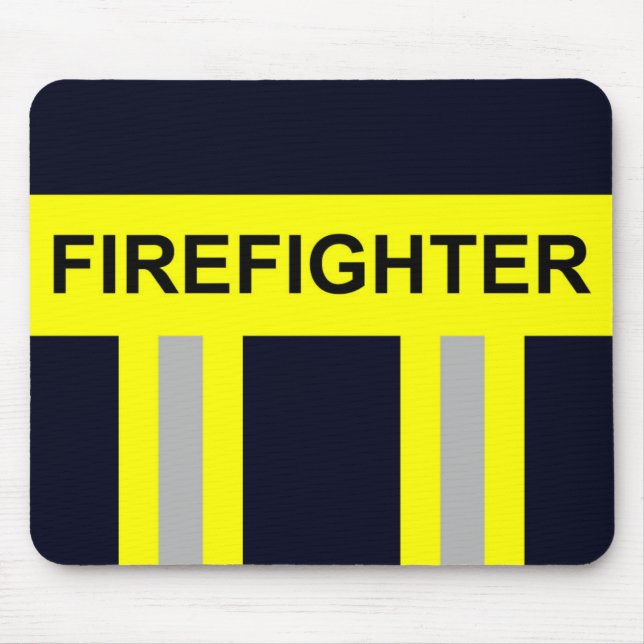 Símbolo Feuerwehr Uniform Blau Mousepad (Frente)