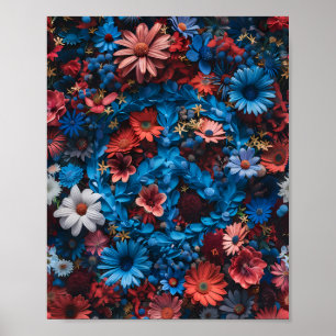 Símbolo Floral Patriótico Poster