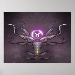 Símbolo Horoscópio Zodiac Taurus Poster