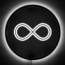Símbolo Infinito Profundo em Fundo Preto