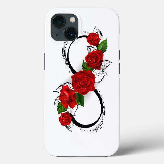 Símbolo Infinity com Rosa vermelha (Verso)