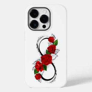 Símbolo Infinity com Rosa vermelha