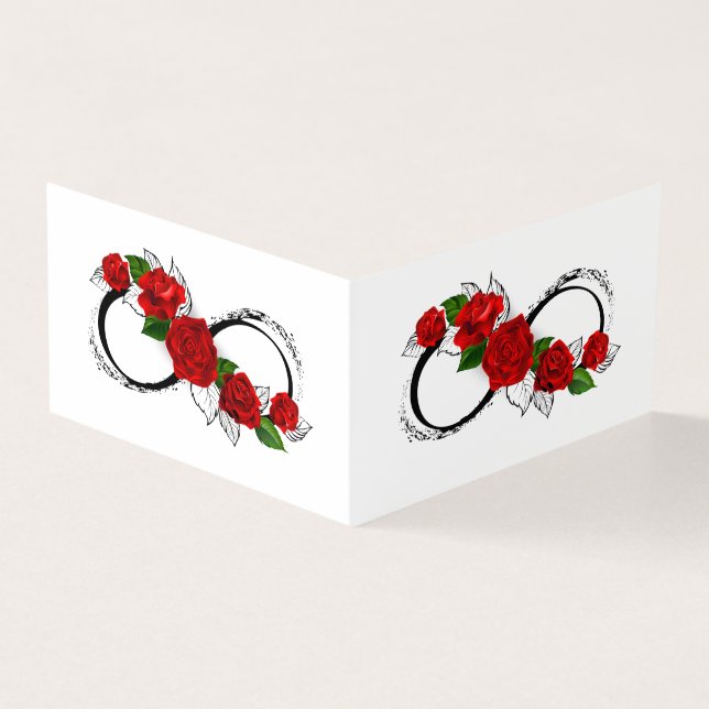 Símbolo Infinity com Rosa vermelha (Exterior)