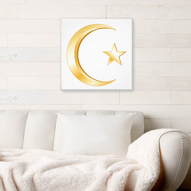 Símbolo Islâmico de Arte Canvas (Islam Symbol Canvas Art
Crescent moon and star, symbol of Islam. )