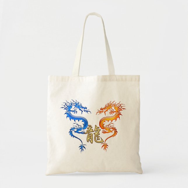 Símbolo KANJI para Bolsas do tipo DRAGON asiático (Frente)