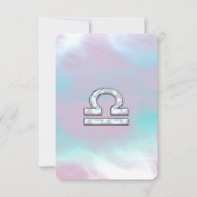 Símbolo Libra Zodiac Mãe de Estilo Pérola (Frente)