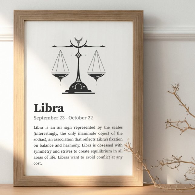 Símbolo Libra Zodiac poster (Criador carregado)