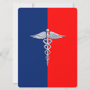 Símbolo Médico Caduceu Semeelhante ao Chrome Liga