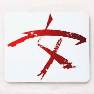 Símbolo Mousepad do guerreiro da mulher