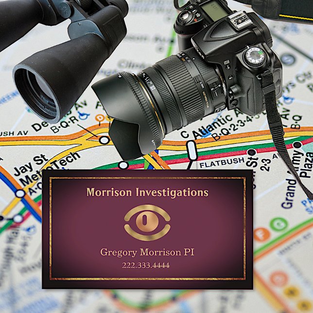 Símbolo Olho Cartão de visita de Investigação Priv (Criador carregado)