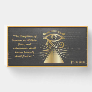 Símbolo Olho de Horus Wood Box