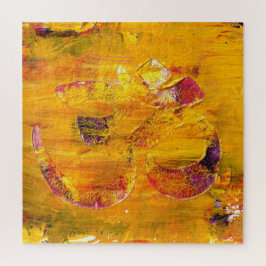 Símbolo OM Abstrato Quebra-cabeça pintado