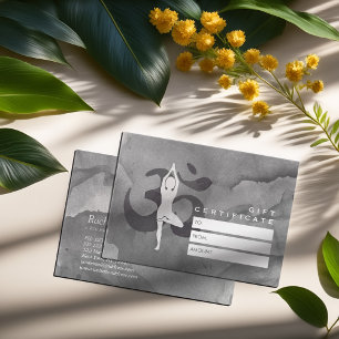 Símbolo Om Elegante de Certificado de Presente do