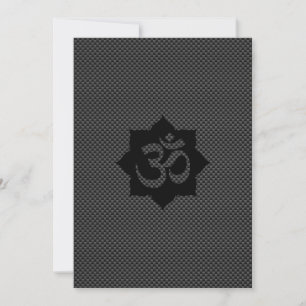 Símbolo OM Lotus Espiritualidade ioga em fibra de