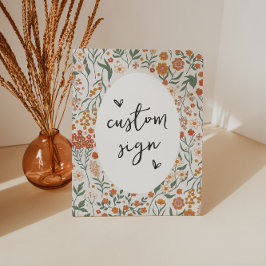 Símbolo Personalizado de Flores Selvagem Modelo