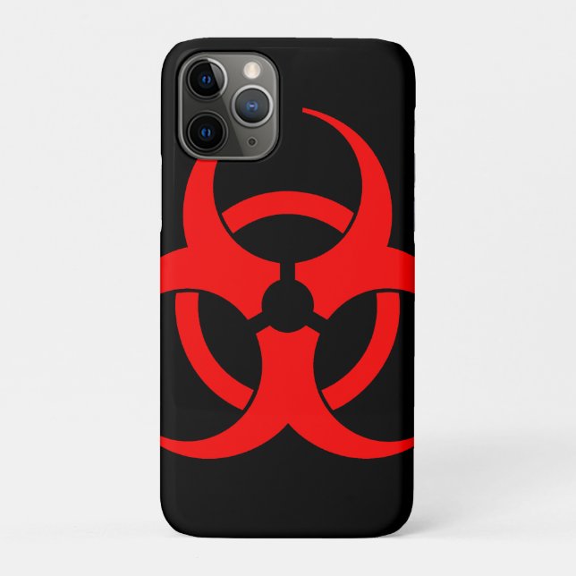 Símbolo Red Biohazard Capa de telefone (Verso)