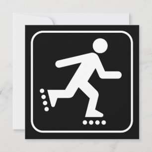 Símbolo Rollerblade Convite