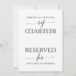 Símbolo Romântico de Caligrafia Reservado (Preto)