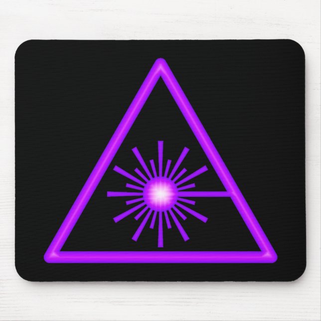 Símbolo roxo Mousepad do laser (Frente)