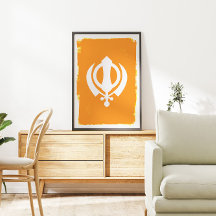 Símbolo Sikh Khanda Poster