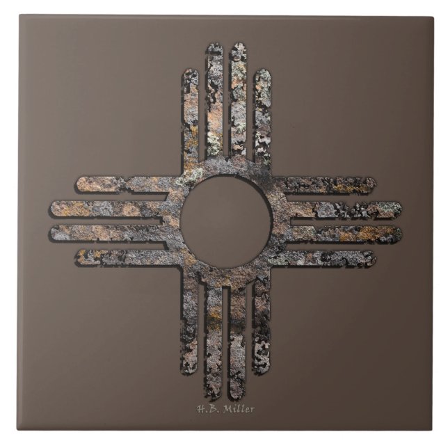 Símbolo Sol Zia do Novo México - Cantões Conversan (Frente)