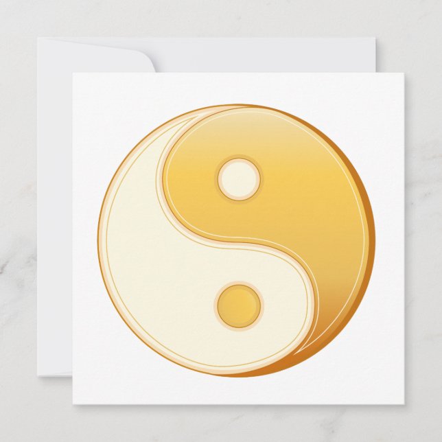 Símbolo Taoism Placa Plana De 5,25" x 5,25" (Frente)